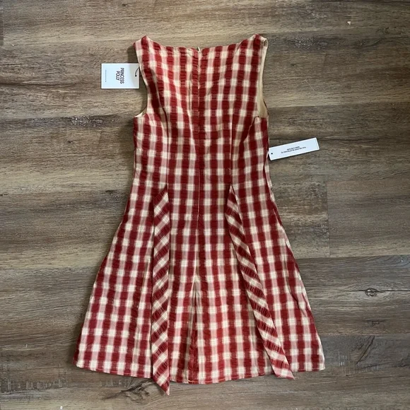 Red plaid dress - Picture 3 of 3